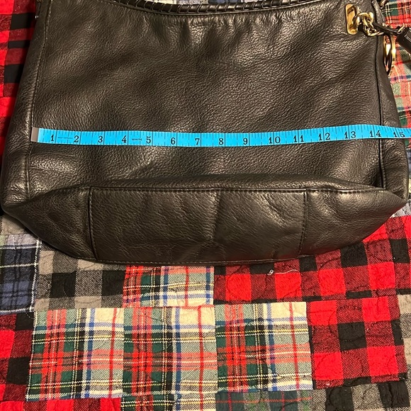 Michael Kors hobo black leather shoulder purse - Picture 8 of 9